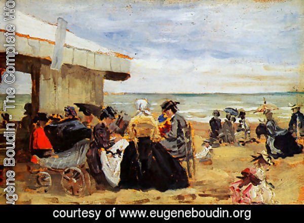 Eugène Boudin - A Beach Scene 2