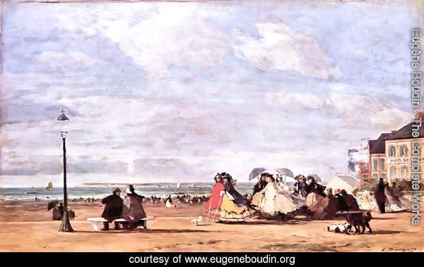 Empress Eugenie on the beach at Trouville