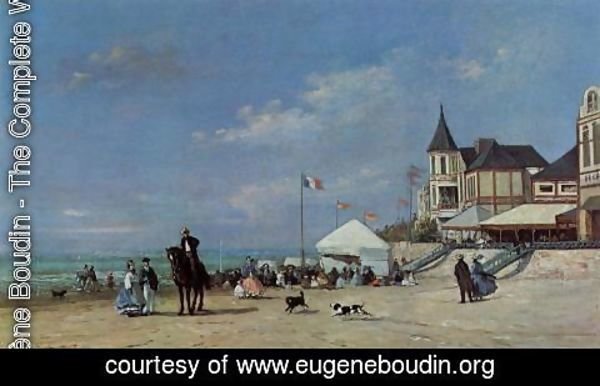 Eugène Boudin - The Beach at Trouville 4