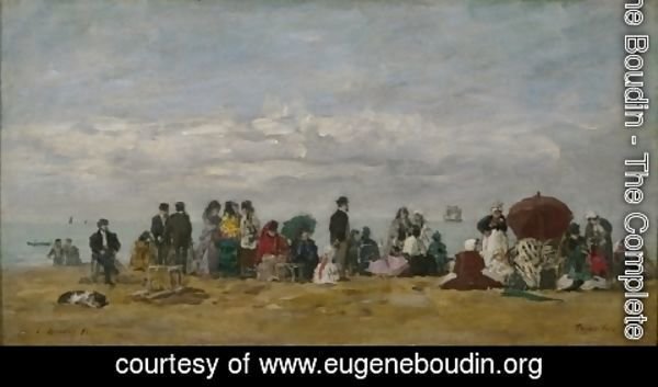 Eugène Boudin - The Beach at Trouville 5